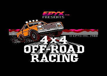 4x4 Off-Road Racing (UK) (1988) (Trainer) screen shot title